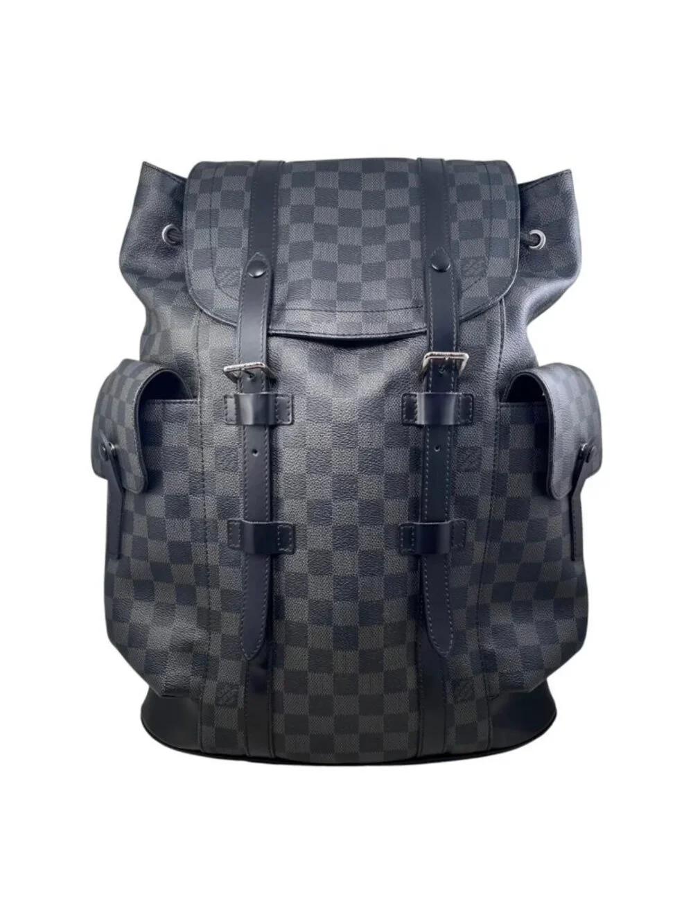 Louis Vuitton Backpack Christopher MM Damier Graphite Black Gray
